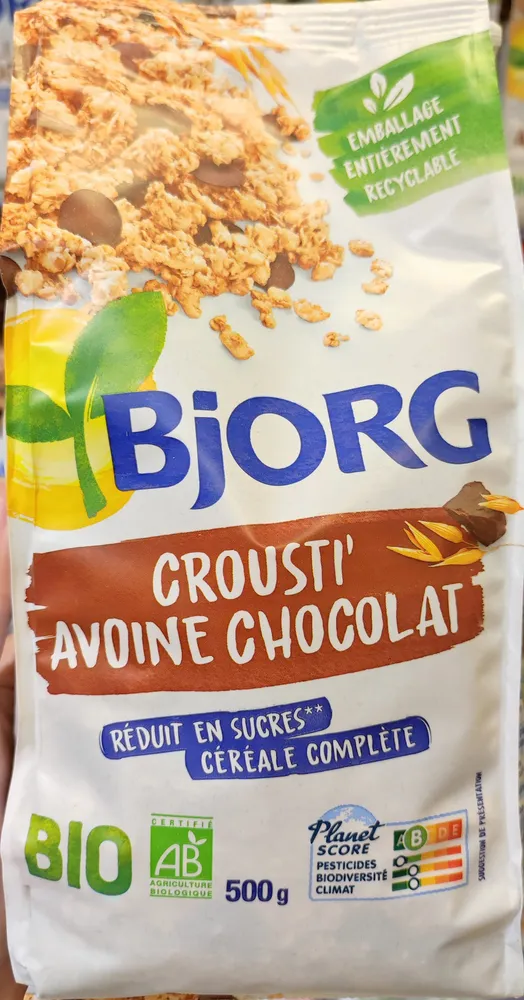 Crousti' Avoine Chocolat