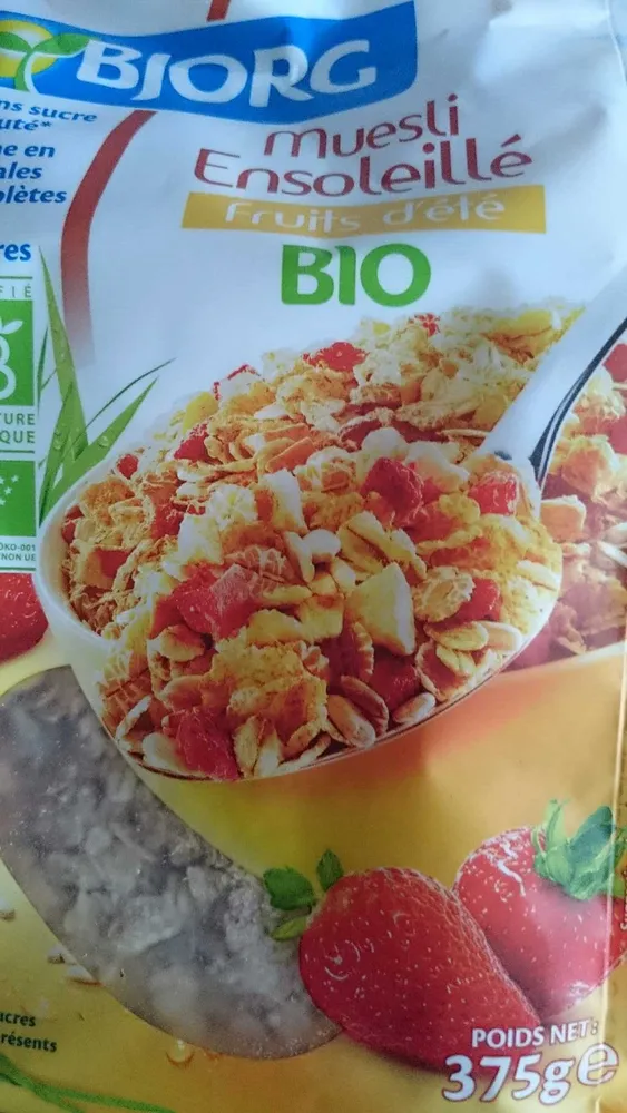 muesli ensoleillé fruit d'été
