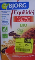 Equilidèj 5 Céréales et Chocolat Bio - 195 g - Bjorg