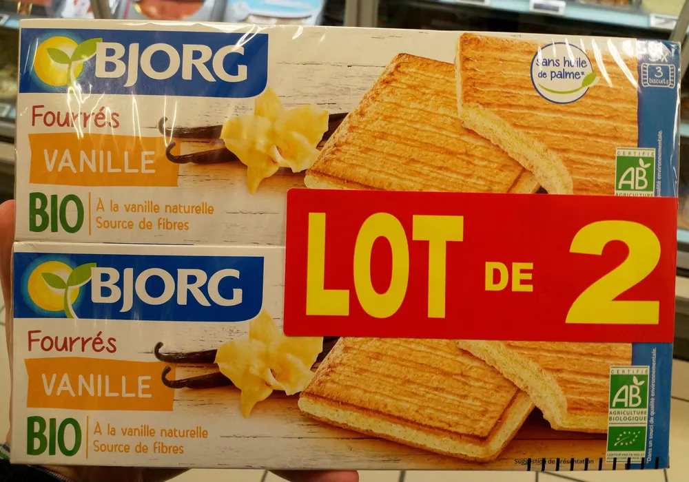 Goûters fourrés à la vanille bio