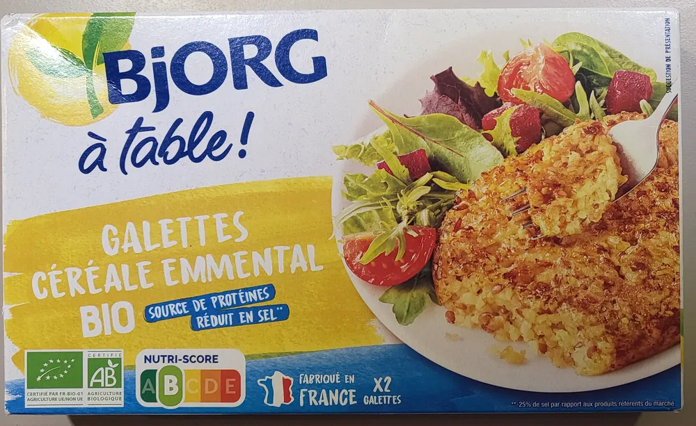 Galettes Céréales Emmental bio