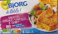Galettes céréales Lentilles et curry