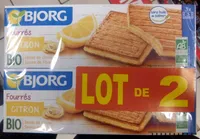 Biscuits Fourrés au Citron bio