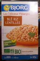 Céréales et légumes secs, blé riz et lentilles