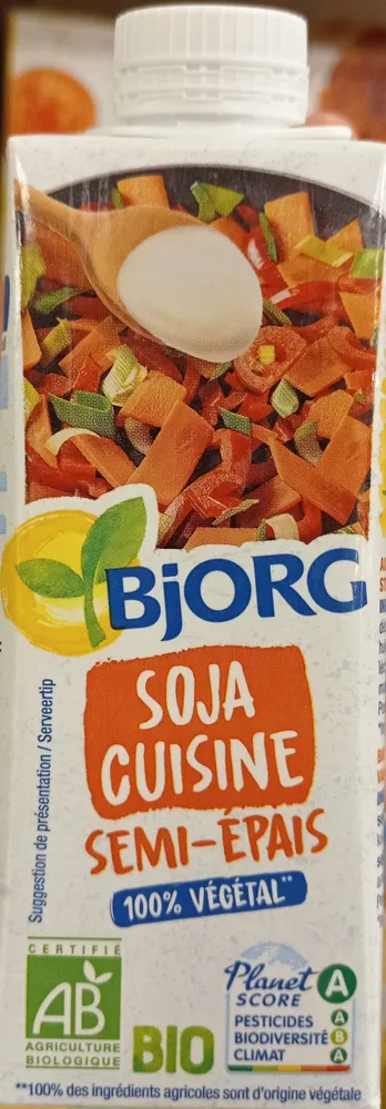 Soja cuisine semi-épais bio