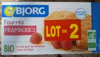 Fourrés framboises BIO les 2 paquets de 175 g