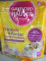 Shirataki de Konjac recette forestière