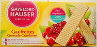 Gaufrettes grenade cranberry