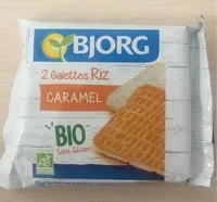 2 Galettes Riz Caramel Bio Sans Gluten