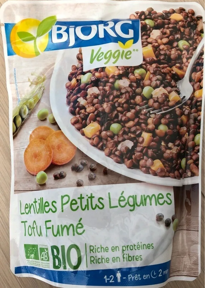 Lentilles Petits Légumes Tofu Fumé