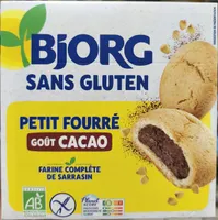 Sans gluten et bio petit fourré goût cacao
