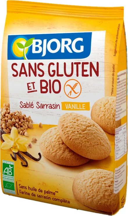 Sablé sarrasin vanille bio et sans gluten