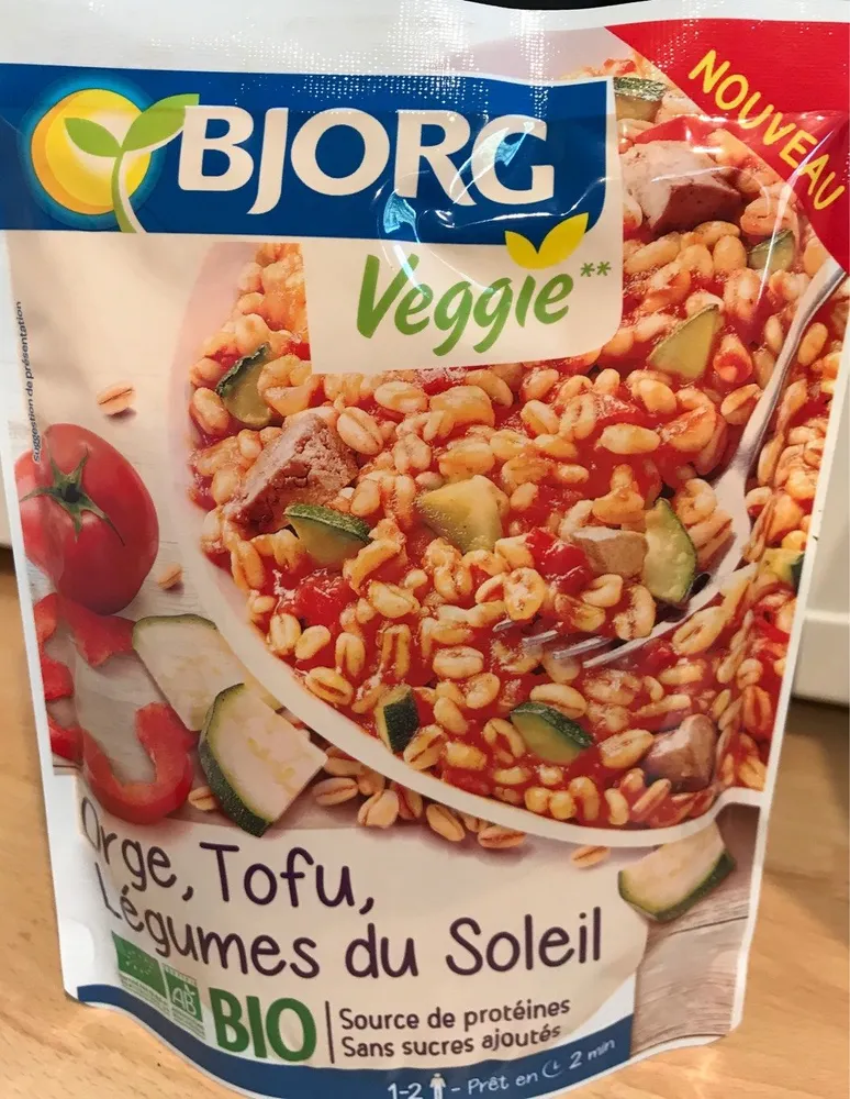 Veggie Orge, Tofu, Légumes du soleil bio