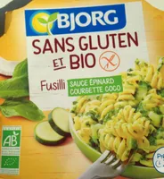 Fusilli sauce épinard courgette coco