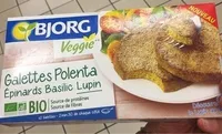 Galettes polenta epinards basilic lupin