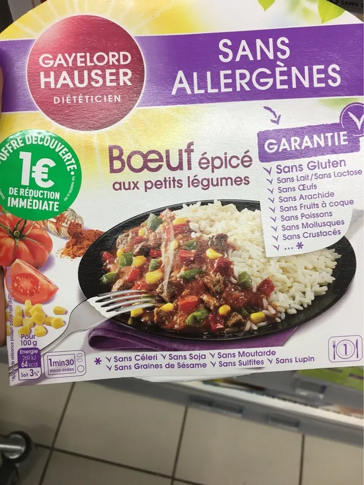 Bœuf épicé aux petits légumes