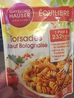 Torsades boeuf bolognaise