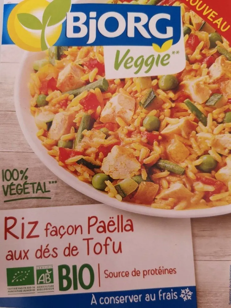 Riz façon Paëlla aux dés de tofu