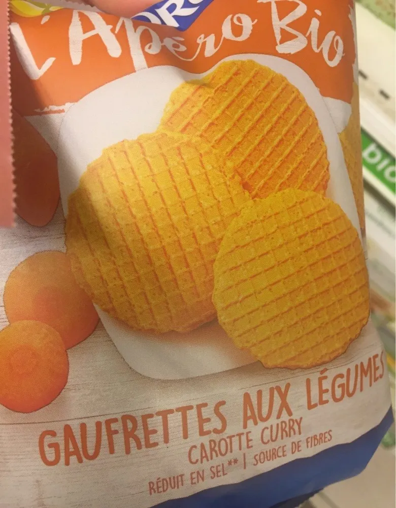 L'Apéro Bio Gaufrettes aux légumes carotte curry