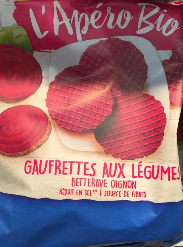 Gaufrettes aux légumes betterave oignon