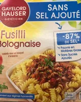 Fusilli a la bolognaise