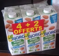 Lait d'amande sans sucre bio