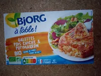 Galettes Pois chiche & potimarron
