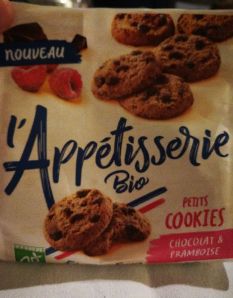 Petit cookies chocolat framboise