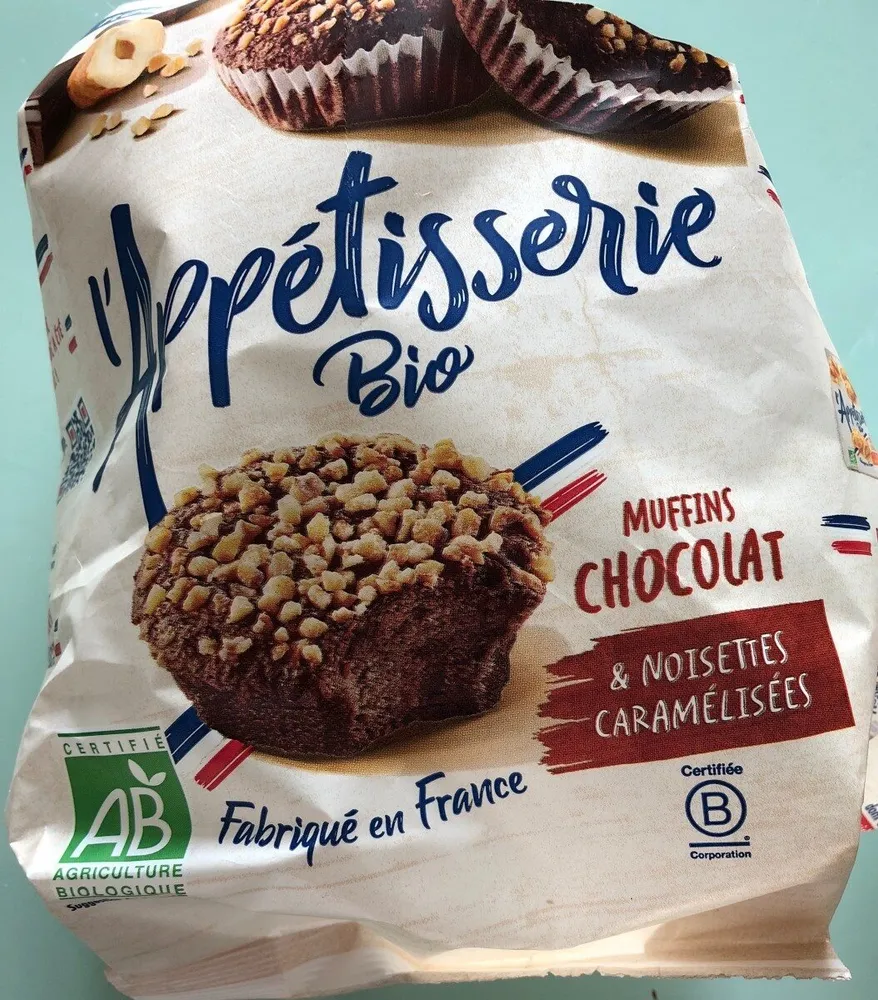 Muffins chocolat et noisettes caramélisées