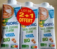 Soja cuisine fluide - lot 2 + 1