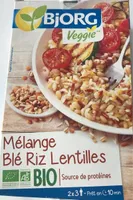 Mélange blé riz lentilles