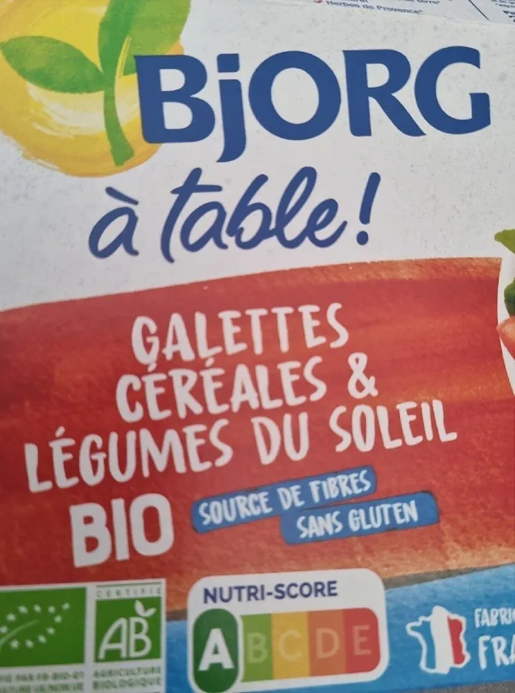 Galettes céréales Légumes du soleil