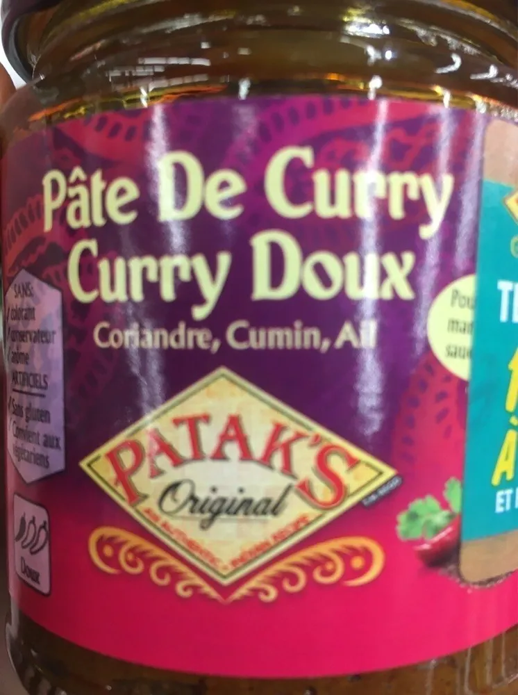 Pate de curry doux