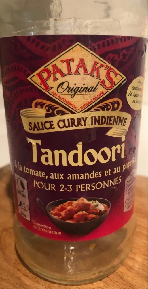 Sauce curry indienne Tandoori