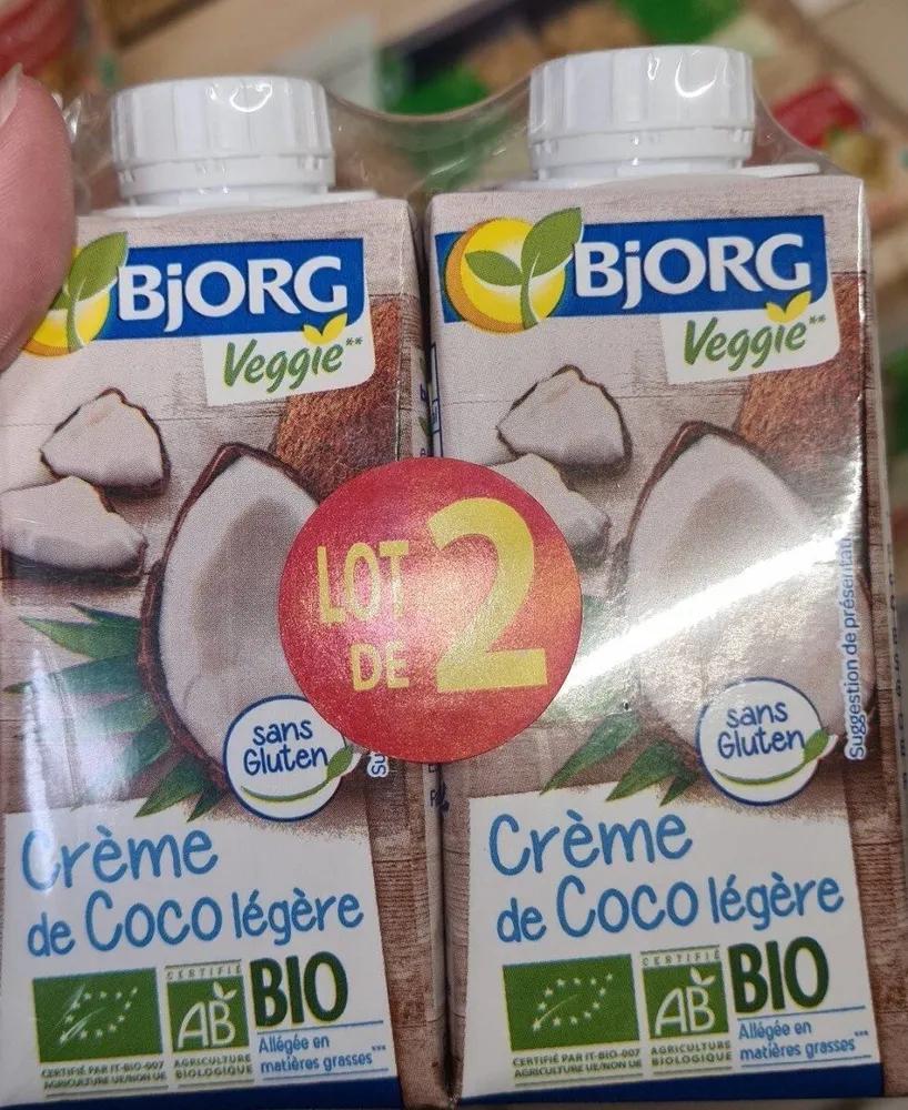 Creme de coco légère
