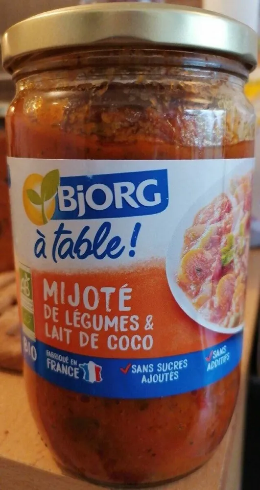 Mijoté de légumes et lait de coco