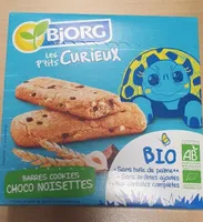 Les P'tits CURIEUX barres cookies choco noisettes