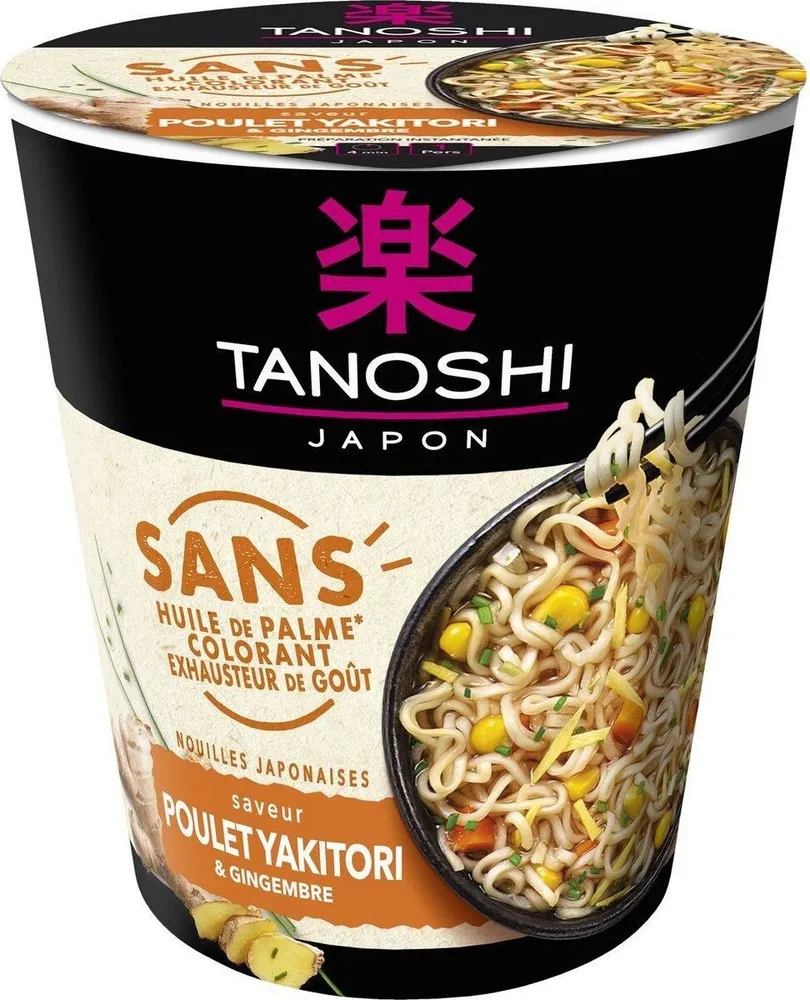 Nouilles saveur poulet yakitori et gingembre