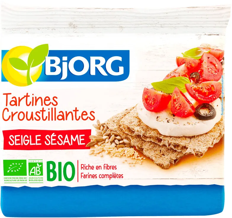 Tartines croustillantes Seigle Sésame