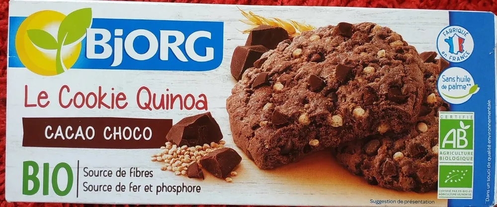 Cookies quinoa cacao choco Bjorg