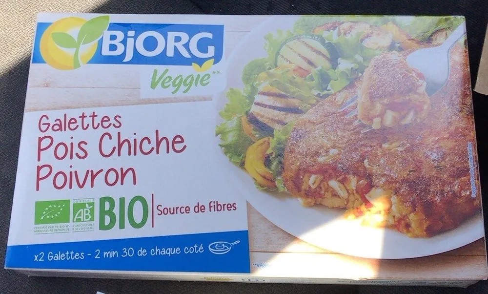 Galettes Pois chiche & Poivron