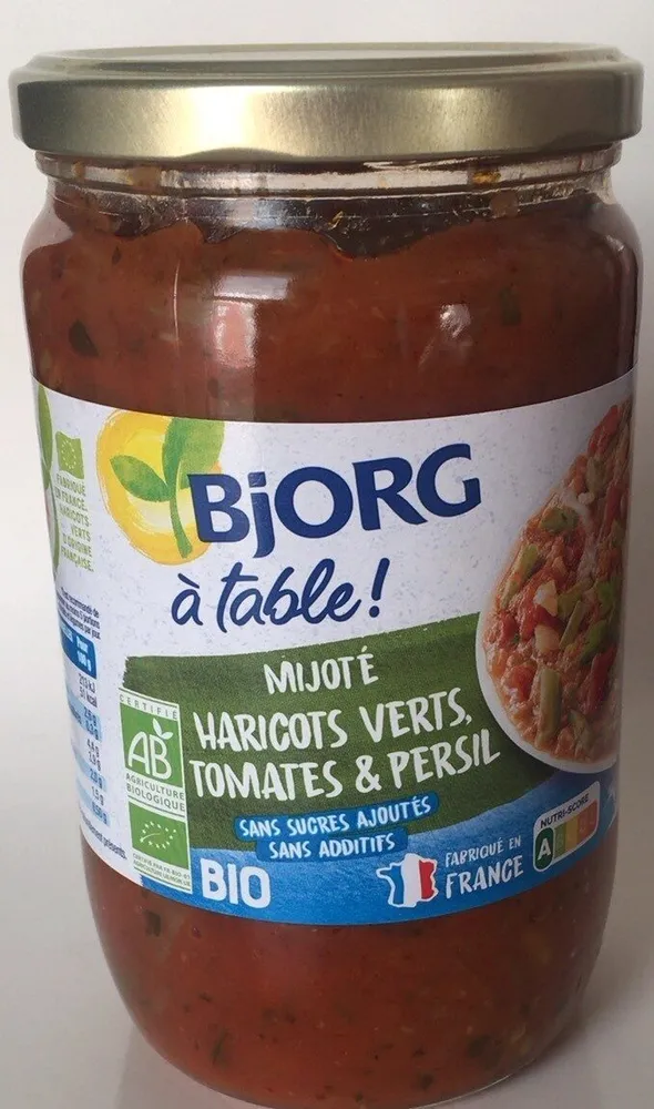Mijoté haricots verts, tomates & persil