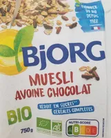 Muesli avoine chocolat