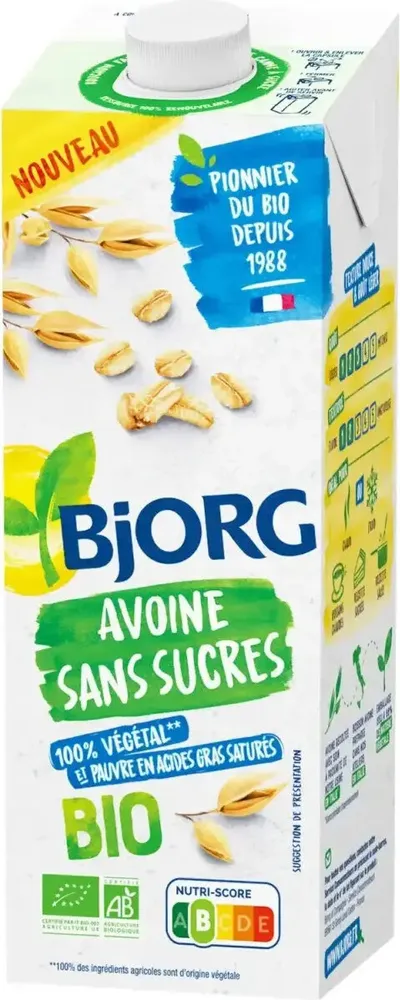 Avoine sans sucres