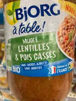Mijoté Lentilles et Pois Cassés