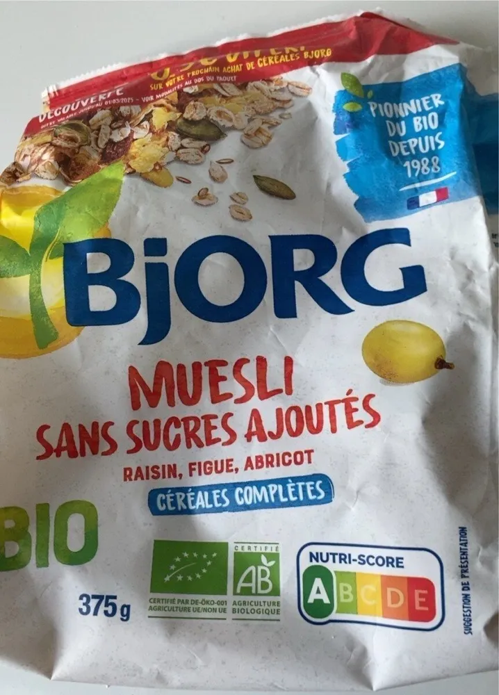 Muesli raisin figue abricot offre découverte