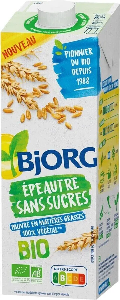 Lait épeautre sans sucres