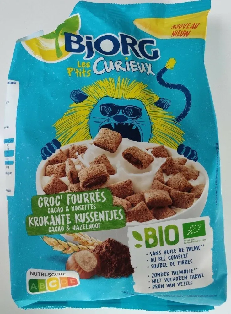 Les P'tits curieux croc' fourrés cacao & noisettes