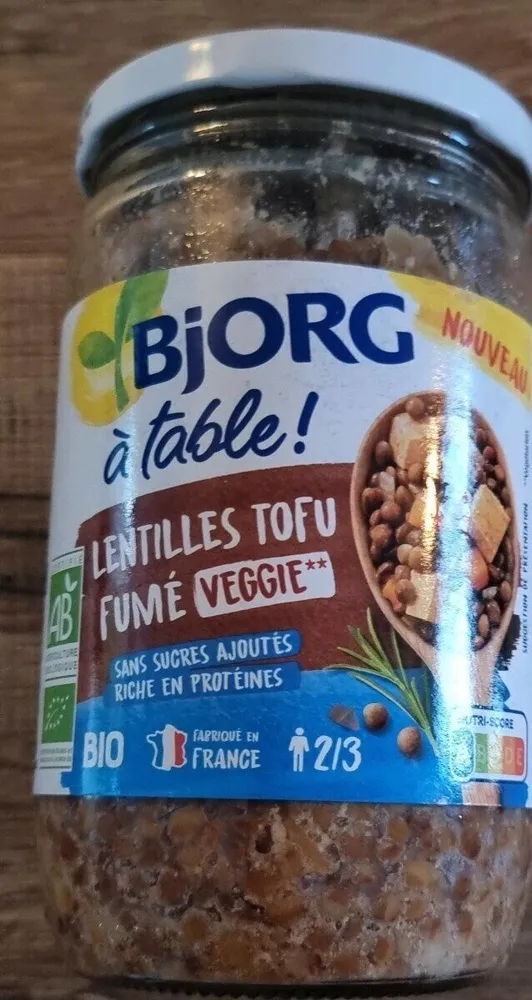 Lentilles tofu fumé veggie