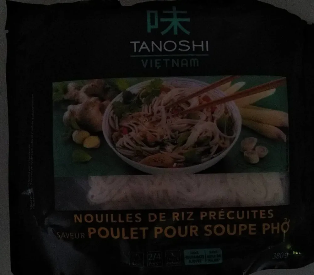 Nouilles de riz précipités saveur poulet pour soupe pho